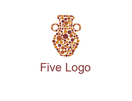 Dotted vase logo