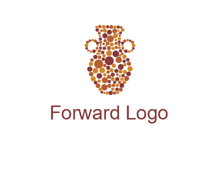 Dotted vase logo