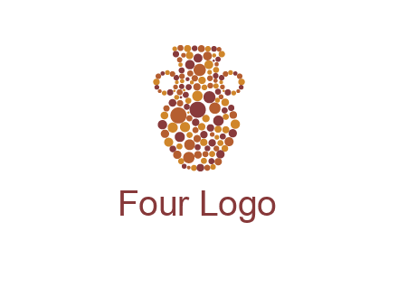 Dotted vase logo