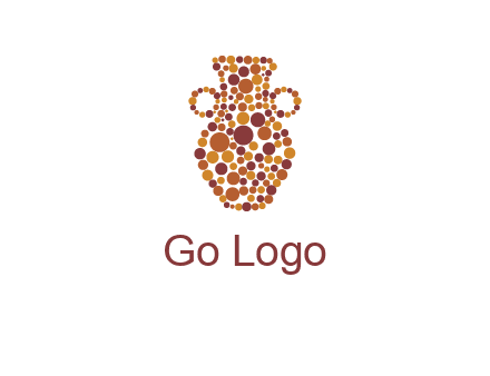 Dotted vase logo