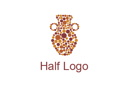 Dotted vase logo