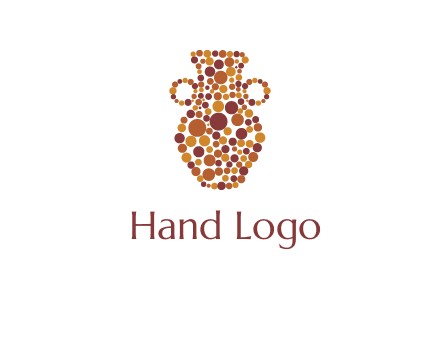 Dotted vase logo