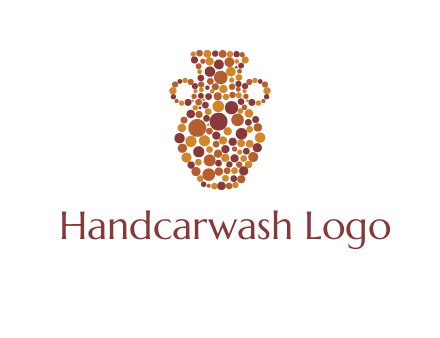 Dotted vase logo