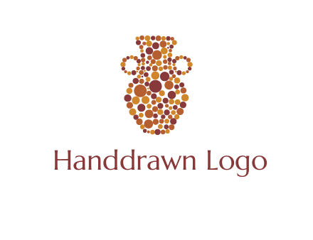 Dotted vase logo