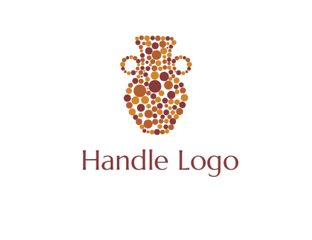 Dotted vase logo