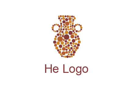 Dotted vase logo