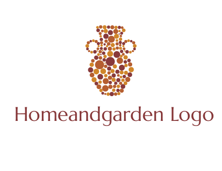 Dotted vase logo