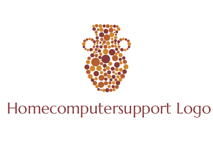Dotted vase logo