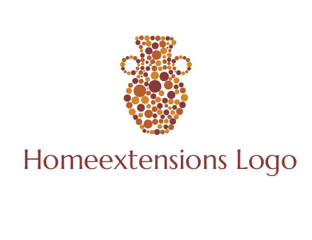 Dotted vase logo