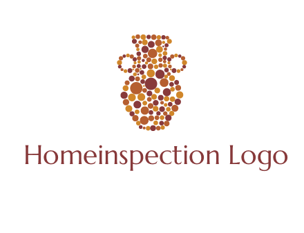 Dotted vase logo