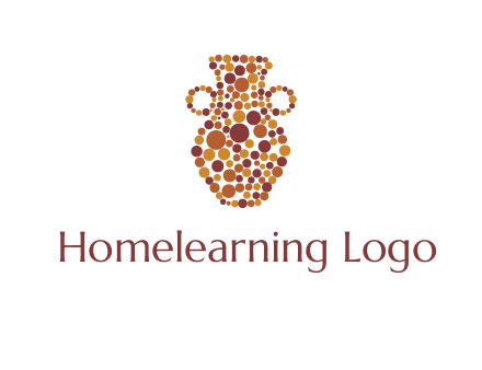 Dotted vase logo