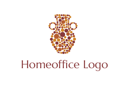 Dotted vase logo