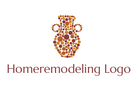 Dotted vase logo