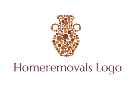 Dotted vase logo