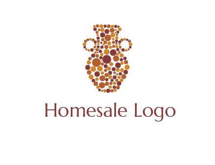 Dotted vase logo