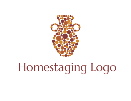 Dotted vase logo