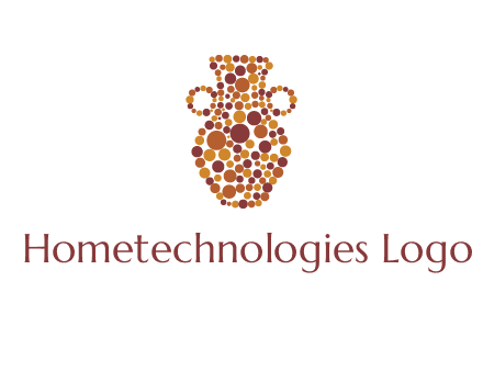 Dotted vase logo