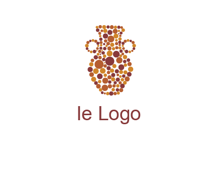 Dotted vase logo