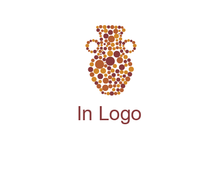 Dotted vase logo