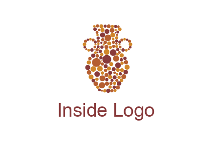 Dotted vase logo