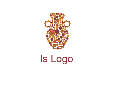 Dotted vase logo