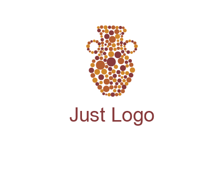 Dotted vase logo