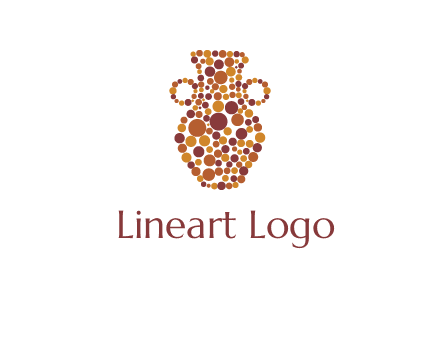 Dotted vase logo