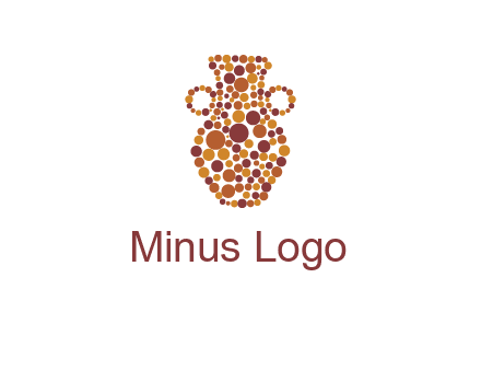 Dotted vase logo