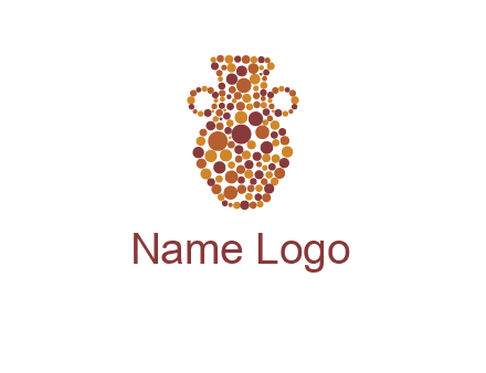 Dotted vase logo
