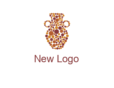 Dotted vase logo