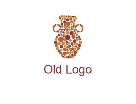 Dotted vase logo