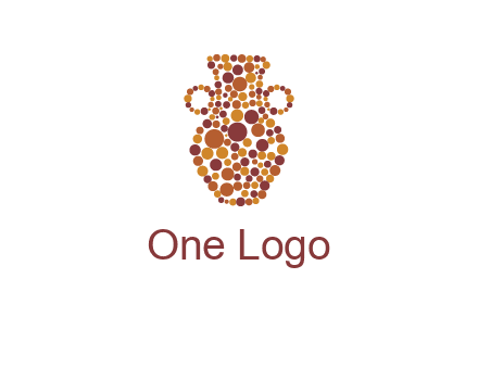 Dotted vase logo