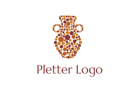 Dotted vase logo