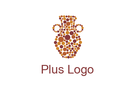 Dotted vase logo