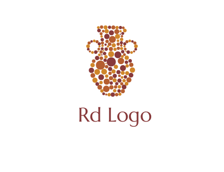 Dotted vase logo