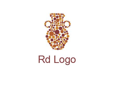 Dotted vase logo
