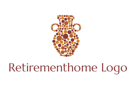 Dotted vase logo