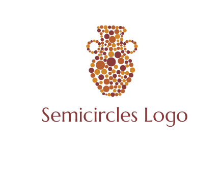 Dotted vase logo