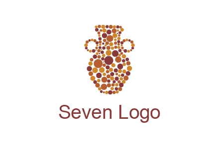 Dotted vase logo