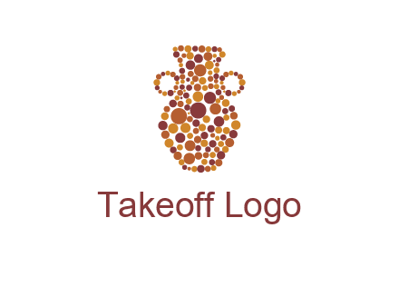 Dotted vase logo