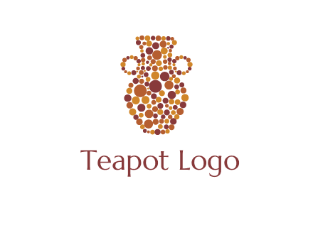 Dotted vase logo