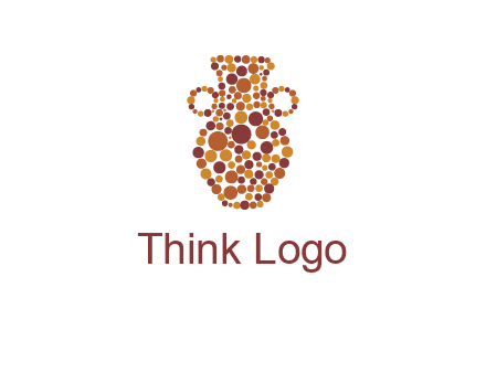 Dotted vase logo