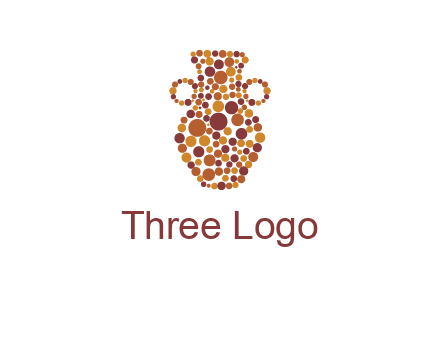 Dotted vase logo