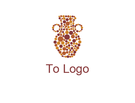 Dotted vase logo