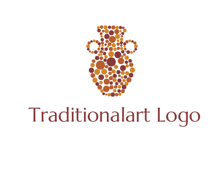 Dotted vase logo