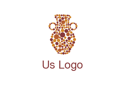 Dotted vase logo