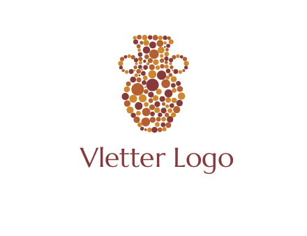 Dotted vase logo