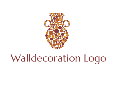 Dotted vase logo