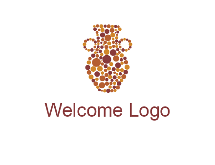Dotted vase logo