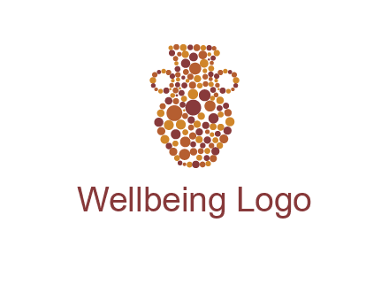 Dotted vase logo